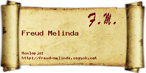 Freud Melinda névjegykártya